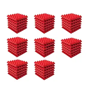 ARA Enterprises Pyramid Soundproofing Studio Acoustic Foam| (Pack of 48) 2