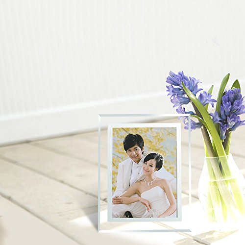 Giftgarden 13×18 Glas Bilderrahmen für Hochzeit Dekoration Glasrahmen - 4