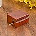 Laxury Mini Size Creative Wooden 18-note Hand-crankMusical Box,Musicl Toys,Tune:Edelweiss