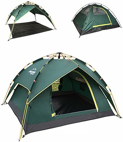 Allight Outdoor Beach 1395040 Beach Tent Family Tent Automatic Quick Pop Up Sun Protective UV UV50 + Portable Super Light Blue and White Great For 3 or 4 People Double