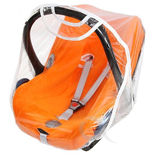 Quality Carseat Rain Cover for Maxi Cosi Cabrio and Pebble Family Fix (white)