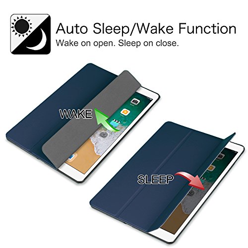 Fintie iPad Pro 10.5 Zoll Hülle – Ultra Schlank Superleicht Ständer Slim Shell Case Cover Schutzhülle Tasche mit Auto Schlaf / Wach Funktion für Apple iPad Pro 10,5″ Zoll Display 2017 Neue Modell, Marineblau - 3