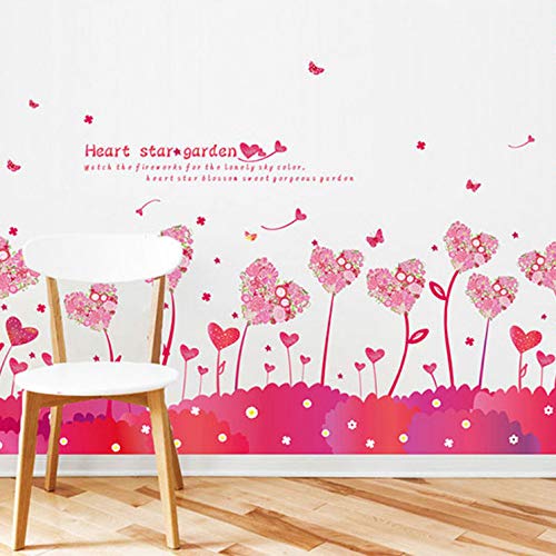 Preisvergleich Produktbild akeansa Wandtattoo wandaufkleber kinderzimmer Aufkleber Kinder Tieren Schlafzimmer Herz Stern Garten Sockelleiste Wohnzimmer Kunst Wand Taille Küche Treppen Wohnkultur