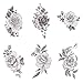 Tattify Floral Temporary Tattoos - A Rose by Any Other Name (Set of 12)