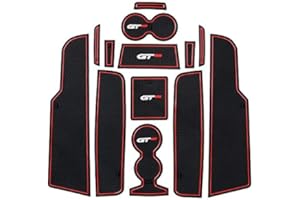 SYJY-SHOP Voiture Anti-poussière Pad Porte Emplacement dédié à Peugeot 308 GT T9 / 2014-2019 Porte Fente Mat Automobile Center Console Liner Pièces Auto Accessoires Coussin Styling (Couleur : Red)