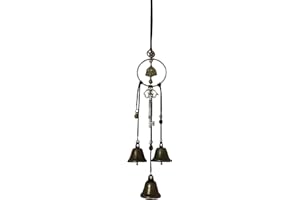 MAUSOUCA Witch Bells, Witch Bells for Home, Handmade Witchcraft Decoration, Decorative Wind Chime for Door, Window, Porch and Garden (Style D)