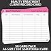 Posh Panda Beauty Client Record Card Treatment Consultation Cards A6 - 50 Pack