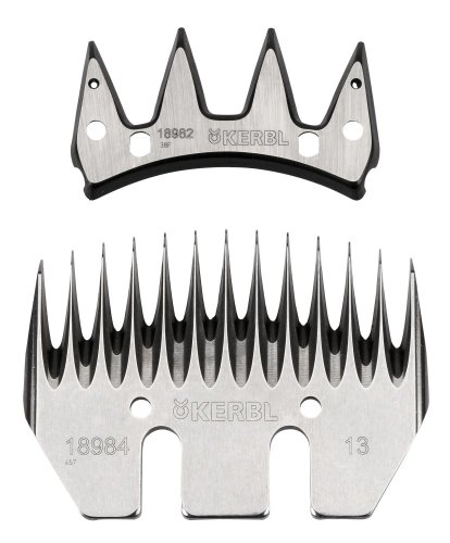 Schermesser-Set Kerbl Premium, Schaf,13/4 Zähne Allroundschur