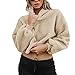 Produktbild TianWlio Frauen Langarmshirt Bluse Hoodie Pullover Langarmshirt Kapuzenpullover Sweatshirt Herbst Warme Flauschige Winter Top Kapuzenpulli Damen Pullover Jumper