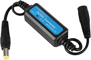 AMONIDA Voltage Stabilizer, ABS Plastic 12V Voltage Regulator LED DC Regulator 12V 1.5A for Multi-media Equipment