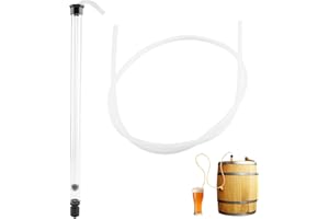 PILIPANE Kit per sifonamento per imbottigliamento con Tubi in plastica,Mini Tubo e Morsetto per sifone Automatico, per Bottiglia da damigiana per Secchio di Vino per Birra, Mini Tubo e Morsetto per sifon