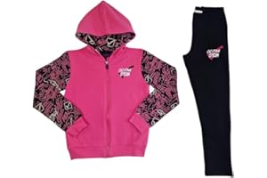 GIVOVA Completo Tuta da Bambina in Cotone Felpato