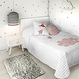 INCLUYE: Colcha 180 x 260 cm. HACIENDO EL INDIO Colcha bouti Ada 2 Cama 90 cm