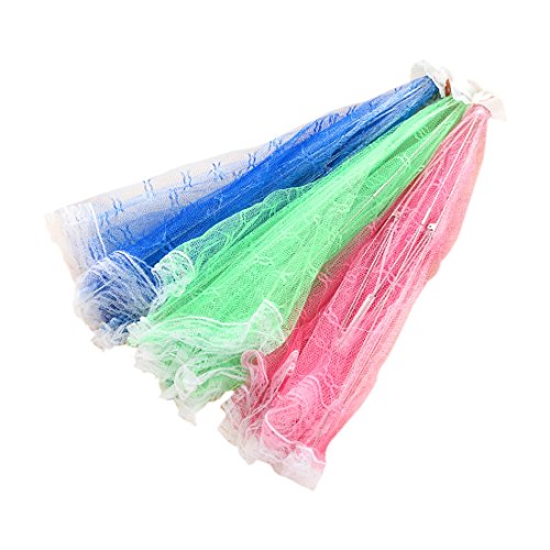 Essen Huelle – SODIAL(R) Kitchen weiss, Rand aus Spitze, Nylon, Netz, Abdeckhaube, fuer Lebensmittel, faltbar - 3