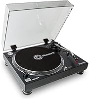 Numark TT250 USB | Professional Direct Drive Turntable with high-quality magnetic cartridge, aluminum platter & S-shaped tonearm + Mac & PC conversion software included