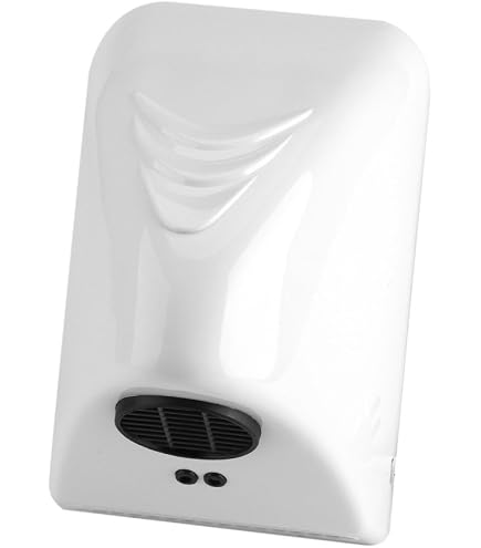 Modunful Sèche-Mains Électrique Mural 1600W – Très Silencieux (40dB), Air Chaud/Froid, Fixation Murale, Pour Toilettes Commerciales