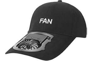 CLICITINA Mni367 Solar Power Fan Cap Baseball Golf Hat Cool Your Face in the Hot Sun Summer USB 500 mAh Battery Golf Hat