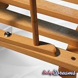 Babys-Dreams Hörnerrodel 120cm mit Rückenlehne & Zugleine Schlitten Holzschlitten Kinderschlitten NEU - 6