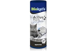 Biokat's Active Pearls - Streuzusatz mit Aktivkohle verbessert Geruchsbindung und Saugfähigkeit der Katzenstreu - 1 Dose (1 x 700 ml)