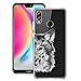Produktbild Huawei P20 lite Hülle Silikon,Caler Transparent TPU original motiv zeichen bumper crystal case extra farbig glitzer game klar komplett matt mit muster rutschfest slim spiegel sommer ultra dünn handyhülle vorne und hinten durchsichtig marmor damen tiere panzerglas blumen blitz figur für Huawei P20 lite Hülle Silikon (Wolf)