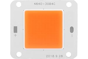 CHICIRIS LED Chip, Chip Led AltaPpotenza 50W Spettro Completo, Componenti Diodi Emettitore COB SMD Perlina, Pianta Coltiva Luce per Fiori Idroponici Fai da Te Lampada Crescente DC12V