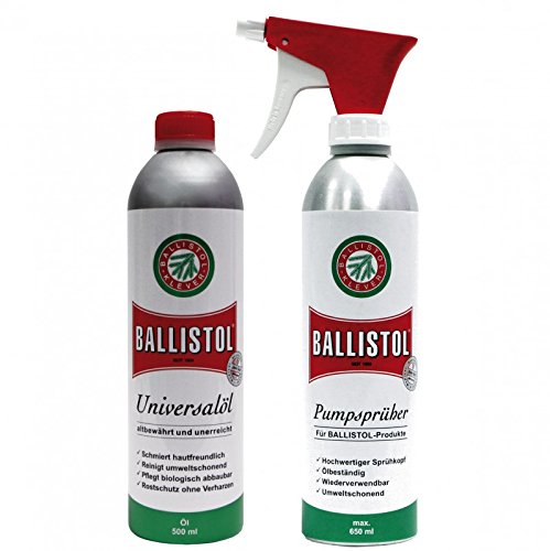 BALLISTOL Öl 500 ml, Dose Pflegeöl + 1 Handsprüher leer 500 ml