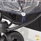 DIAGO 30008.75265 Komfort Regenschutz Zwillingswagen - 4