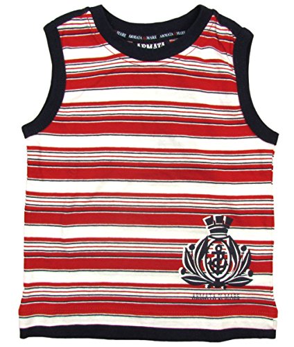 ARMATA DI MARE "Nautical" baby boys top stripes (red/white)