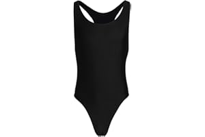YiZYiF Mens Stretch Wrestling Singlet Bodysuit One Piece Vest High Cut Thongs Leotard Underwear