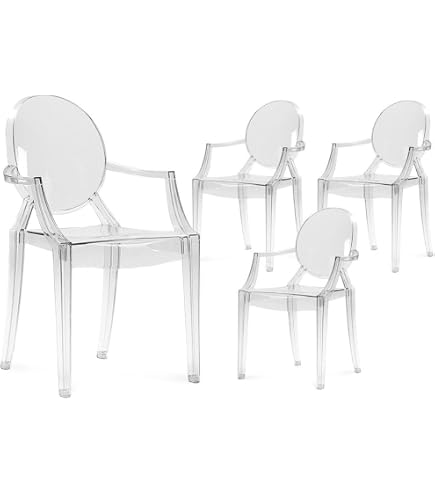 Set of 2 Louis Ghost Armchairs by Philippe Starck - Kartell: Fusion