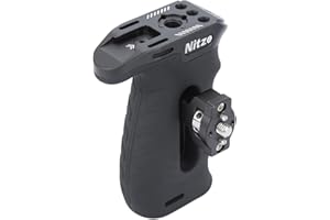 Nitze Ergonómica Mango Lateral con Tornillo de 1/4” y Pasadores de Ubicación Desmontables,Side Handle para Mano Izquierda o Derecha, Ajustable hacia Arriba y hacia Abajo - PA29D