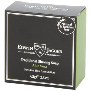 Edwin Jagger 99.9% Natural Shaving Soap (aloe Vera) In 65g Travel Tub Ssavt - Image 6