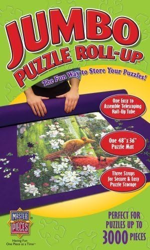 JUMBO JIGSAW PUZZLE FELT ROLL UP STORAGE MAT FOR UP TO 3000 PIECES by BB DIRECT
