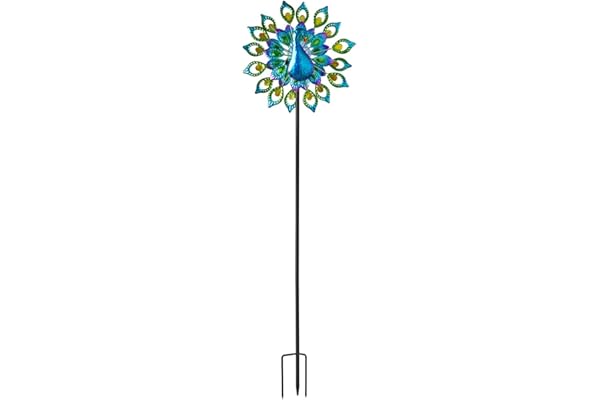 Smart Solar Lampe de Jardin Motif Paon