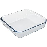 Square Borosilicate Glass Oven Dish 1.1L. 20.5x20.5 cm. Ideal Meclas, Salads, Desserts, Cooking, Resposteria. BPA Free