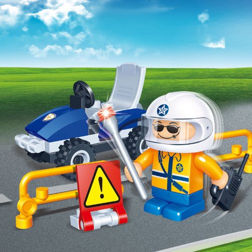 Build Your Own Policeman Set (24 pieces) - Boys Early Learning Creative Activity Construction Set Toy Ð Ideal Christmas Gift Ð Made from 100% ABS Plastic Ð Superb Quality Ð Age 5+