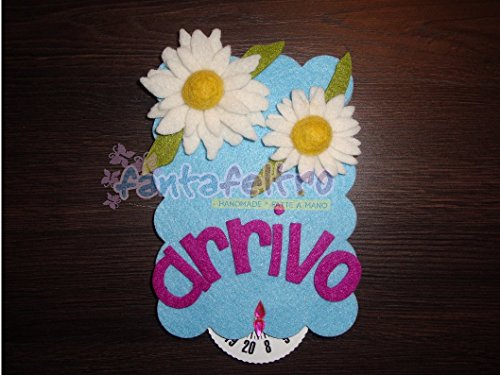 Disco orario con margherite idea regalo donna