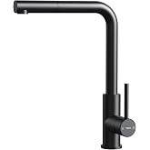 TEKA Single-lever kitchen faucet, 360&ordm; swivel high spout, removable handle, eco anti-scale, stainless steel AISI 304, model U