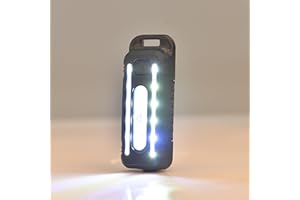 Yawdil Luz LED recargable por USB roja y azul para policía con clip, linterna de advertencia, linterna de seguridad para bicicleta