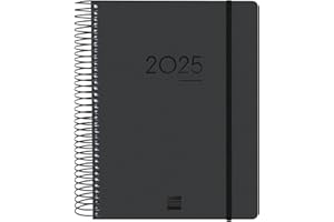 Finocam - Agenda Ikon 16 Meses 2024 2025 1 Día Página Septiembre 2024 - Diciembre 2025 (16 meses) Negro Internacional