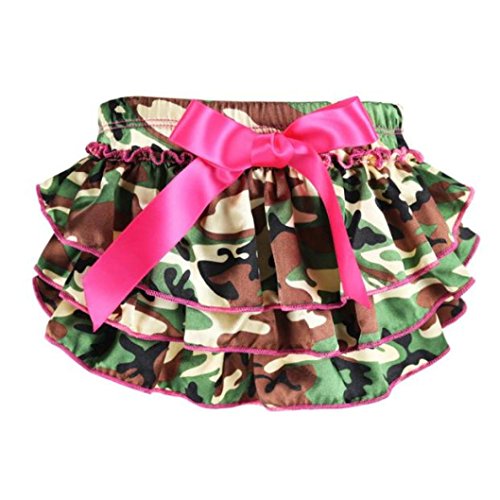 Koly Newborn Baby Girls Bloomers Layers Diaper Cover Flower Shorts Skirts