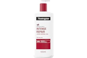Neutrogena Fórmula Noruega Loción Corporal CICA Reparación intensa para piel seca (400 ml), crema hidratante corporal reparadora con centella asiática