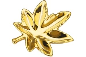 LEGALIZE Champ high - Cenicero en forma de hoja - Cenicero original coleccionable - Cenicero estilo vintage color dorado - Tamaño de 13 x 15 cm