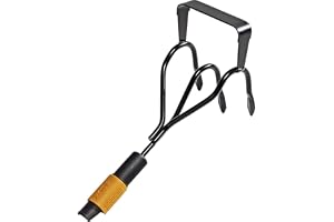 Fiskars Kultivator-ogrässtickare | Två Verktyg i en: Kultivator & Ogrässtickare, Verktygshuvud, Svart/Orange, QuikFit, 1000681