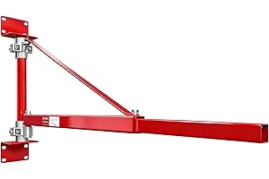 YATOINTO Wall Mount Jib Crane,1320 Lbs Max Load Capacity,Hoist Swing Arm with 180° Swivel Adjustable Pole,Heavy Duty Electric Hoist Support Arm for Hoist, Scaffolding Lift, Workshop, Garage, Warehouses