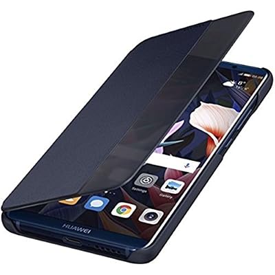 Huawei Mate 10 Pro Flip View Cover, brun bleue - s'adapte Mate 10 Pro