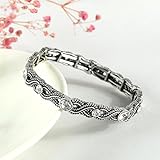 Material: Aluminiumlegierung Stein Armband Armreifen Handgefertigte Vintage Glamour Armbänder Legierung Elastischen Elektrische Bohrmaschine Schmuck Populäres Symbol Armband Für Männer Und Frauen Mode Persönlichkeit Retro Sc