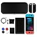 Produktbild KONKY Nintendo Switch Zubehör Kit, Nintendo Switch Tasche & Displayschutzfolie & Joy-Con Silikon Schutzhülle & Daumen Kappen & Game Card Tasche & Kompatibel Kopfhörer, Schwarz