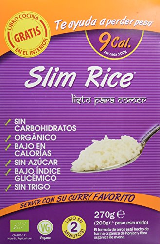 Slim Pasta Rice Harina Orgánica de Konjac - 5 Paquetes de 270 gr - Total: 1350 gr