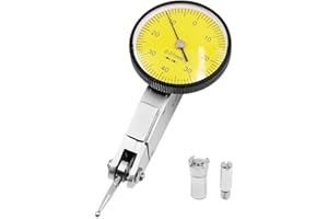 VOANZO Display del quadrante Quadrante di precisione da 0,01 mm Display di Prova Comparatore a Leva Intervallo 0-0,8 mm per misurazioni Durante l'assemblaggio e l'ispezione della Lavorazione